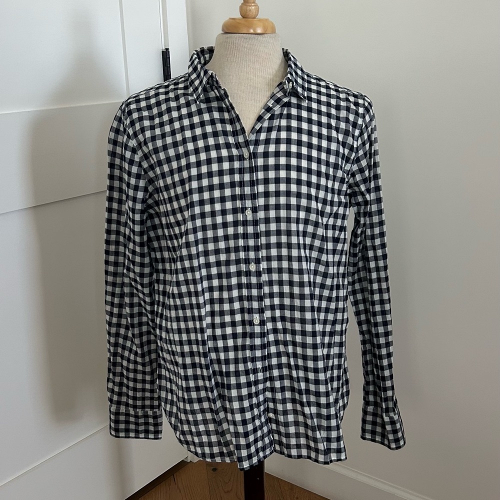 J. Crew gingham button up